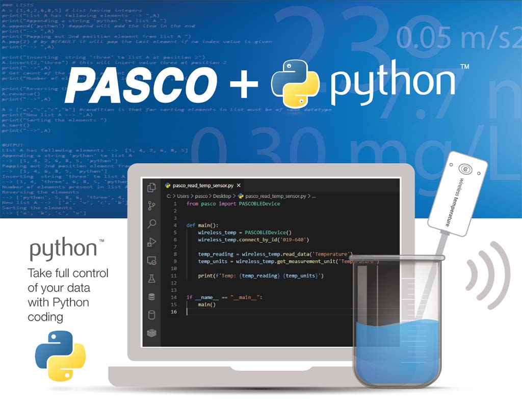 PASCO + Python