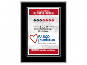 Sacramento Business Journal Recognizes PASCO Foundation Philanthropy